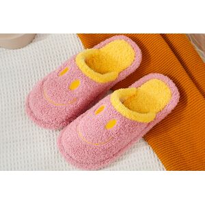 Pope Fbarrett Ltd T/A Whoop Trading Unisex Smiley Face Plush Slippers - 6 Colour Options! - Green   Wowcher
