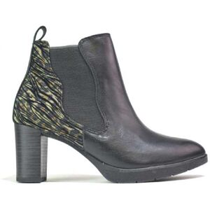 Beta Shoes T/A Shoe Fest Women'S Mid-Heel Zipper Boots - Black   Wowcher