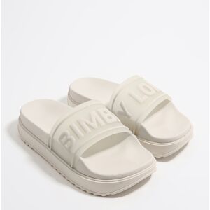 BIMBA Y LOLA White logo platform flip-flop WHITE 40 adult