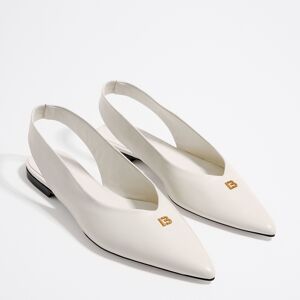 BIMBA Y LOLA Ivory leather slingback ballerina IVORY 40 adult