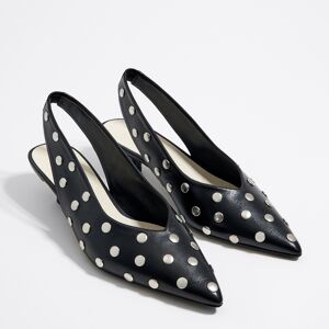 BIMBA Y LOLA Studded black leather pump BLACK 36 adult