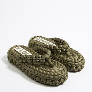 BIMBA Y LOLA Green plaited flat sandal GREEN 40 adult