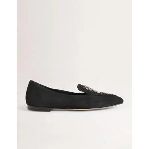 Embellished Suede Loafer Black Women Boden 39 Female