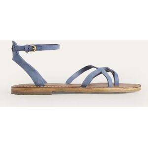 Easy Flat Sandals Blue Women Boden 41 Female