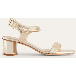 Block-Heel Sandals Metallic Women Boden 40 Female