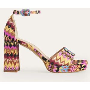 Heeled Platform Sandals Multi Women Boden 40 Female