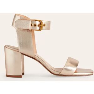 Ankle Strap Heeled Sandals Metallic Women Boden 39 Female