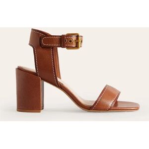 Ankle Strap Heeled Sandals Brown Women Boden 39 Female