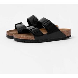 Birkenstock Arizona Birko-Flor Patent Womens Sandals  - Black - UK4.5 EU37 US6/6.5 Narrow - female