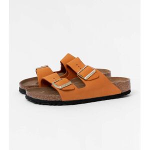 Birkenstock Arizona Nubuck Leather Womens Sandals  - Burnt Orange - UK5.5 EU39 Narrow - female