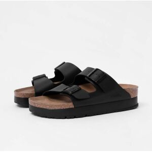 Birkenstock Papillio Arizona PAP Flex Platform Womens Birko-Flor Sanda - Black - UK7.5 EU41 Narrow - female