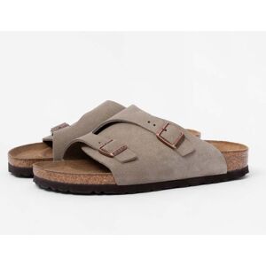 Birkenstock Zurich Womens Suede Sandals  - Taupe - UK7 EU40 Regular - female