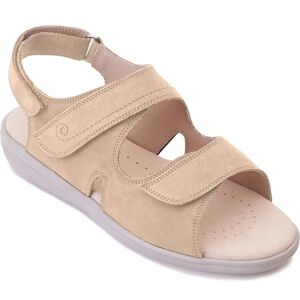 Cosyfeet Bright Extra Roomy Women's Sandals  - Light Khaki - Size: 4 XXW