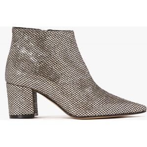 DANIEL 30 Years Collection Alia Gold Metallic Glitter Block Heel Ankle - female