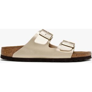 BIRKENSTOCK Arizona Birko-Flor Gold Two Bar Mules Colour: Gde, Size: 4 - female