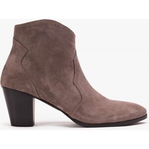 DANIEL Barara Taupe Suede Western Ankle Boots Size: 35, Colour: Taupe - female