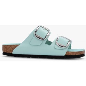 BIRKENSTOCK Arizona Big Buckle High Shine Surf Green Two Bar Mules Siz - female