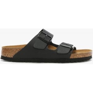 BIRKENSTOCK Arizona Birko-Flor Black Two Bar Mules Colour: Black Leath - female