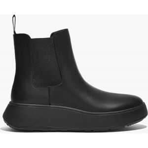 FITFLOP F-Mode All Black Leather Chelsea Boots Size: 5, Colour: Black - female