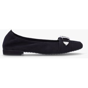 KENNEL & SCHMENGER KENNEL &amp; SCHMENGER Malu Buckle Ocean Crystal Suede Ballet Pumps Size: - female