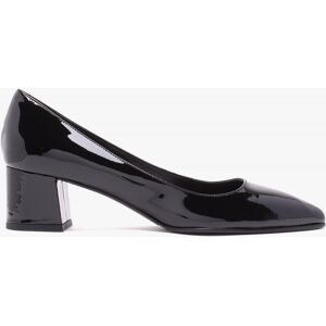 LUCA GROSSI Black Patent Leather Block Heel Court Shoes Size: 41, Colo - female