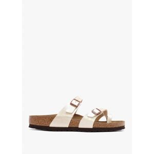 BIRKENSTOCK Mayari Graceful Pearl White Birko-Flor Thong Sandals Colou - female