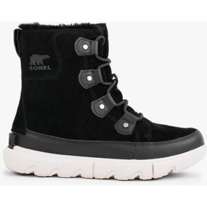 SOREL Explorer II Joan Black Fawn Suede Ankle Boots Size: 4, Colour: B - female