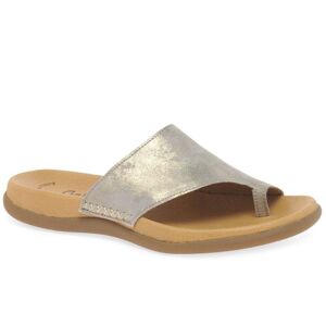 Gabor Lanzarote Womens Toe Post Sandals Colour: Muschel Caruso Metalli 6 / 39 - female