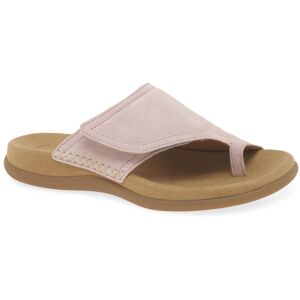 Gabor Enjoyment Womens Toe Loop Sandals Colour: Nude Suede, Size: 6.5 6.5 / 40 - female