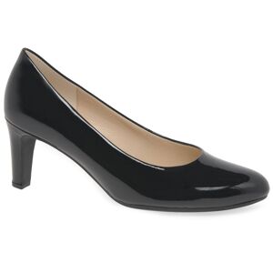 Gabor Edina Womens Court Shoes Colour: Black Patent, Size: 5.5 5.5 - female