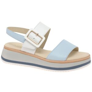 Gabor Aviemore Womens Sandals Colour: Blue White Combi, Size: 6.5 6.5 - female