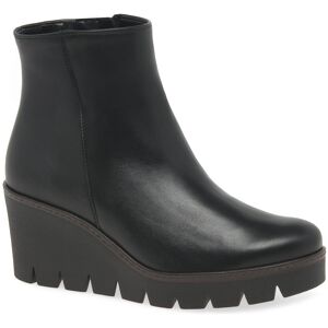 Gabor Utopia Womens Wedge Heel Ankle Boots Colour: Black, Size: 5 5 - female