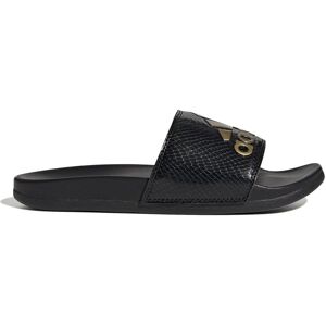 adidas Adilette Comfort Slides Womens - female - Black/Gold Met - 4