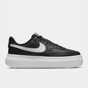 Nike Court Vision Alta Leather Womens Trainers - female - Black/White - 4.5