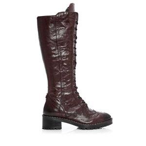 Moda In Pelle Liberto Burgundy Leather 41 Size: EU 41 / UK 8