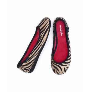 Animal Animal Print Ballerina Slippers   Size 3   Leona Moshulu - 3