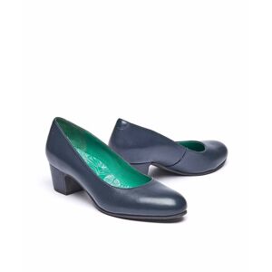 Blue Block Heel Court Shoe   Size 3   Keel Moshulu - 3