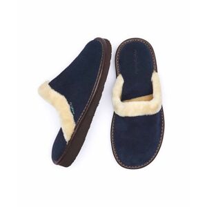 Blue Classic Suede Mule Slippers   Size 6.5   Vitoria Moshulu - 6.5