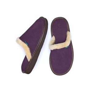 Purple Classic Suede Mule Slippers   Size 3   Vitoria Moshulu - 3