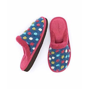 Blue Colourful Spotty Mule Slippers   Size 6   Malia 2 Moshulu - 6