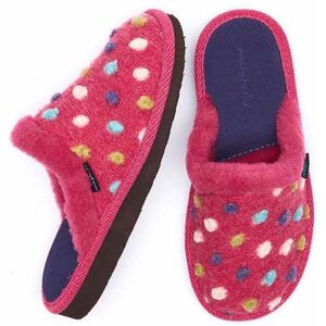 Pink Colourful Spotty Mule Slippers   Size 3   Malia 2 Moshulu - 3