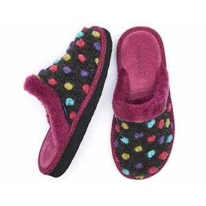 Grey Colourful Spotty Mule Slippers   Size 3   Malia 2 Moshulu - 3