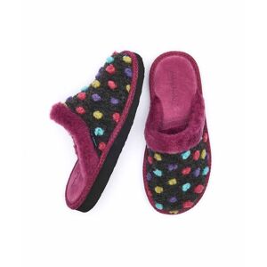 Grey Colourful Spotty Mule Slippers   Size 6.5   Malia 2 Moshulu - 6.5