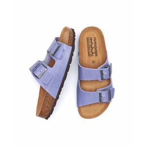 Purple Cork Footbed Mule Sandals Women's   Size 3   Bavaria Waxy Moshulu - 3