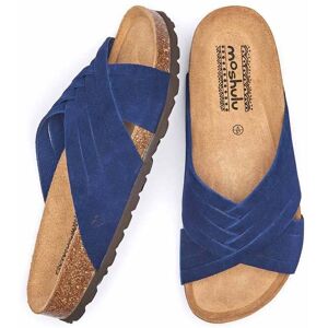 Blue Crossover Cork Footbed Sandals   Size 3   Minnis Moshulu - 3