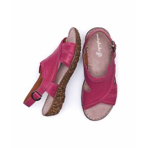 Pink Cushioned Leather Sandals   Size 6   Souk Moshulu - 6