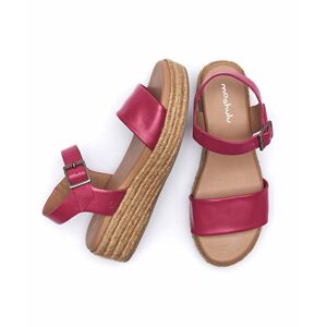 Pink Espadrille Flatform Sandals   Size 4   Balos Moshulu - 4