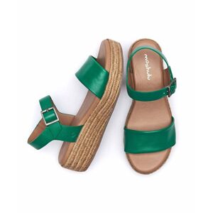 Green Espadrille Flatform Sandals   Size 3   Balos Moshulu - 3