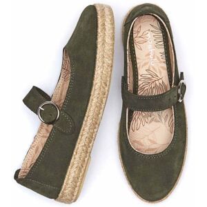 Green Espadrille Mary Jane Pumps   Size 3   Keran Moshulu - 3