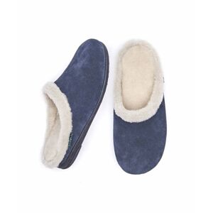 Blue Fluffy Suede Mule Slippers   Size 4   Blitzen Moshulu - 4